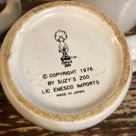 Vintage set of 4 Suzy’s Zoo holiday tea cups 1976 - Picture 11 of 11
